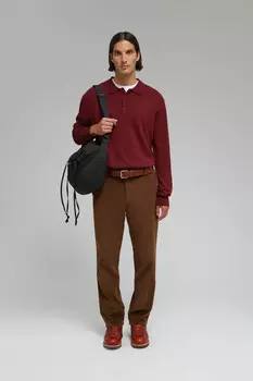 Брюки прямого кроя из хлопка