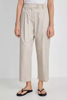 Брюки прямого кроя из хлопка