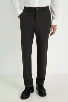 Брюки прямого кроя с добавлением шерсти