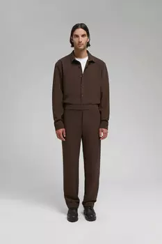 Брюки прямого кроя с вискозой