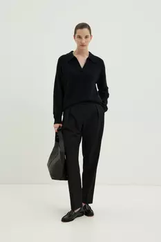 Брюки прямого силуэта на средней посадке