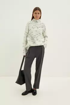 Брюки прямого силуэта на средней посадке