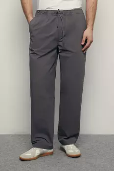 Брюки широкого кроя на резинке