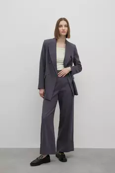 Брюки свободного кроя с хлопком