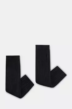 Длинные митенки с шерстью