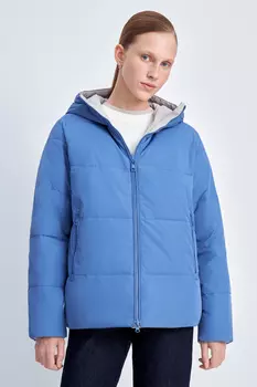 Двусторонняя утепленная куртка прямого кроя