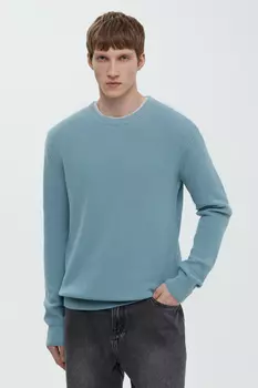 Джемпер из хлопка прямого кроя