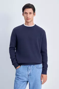 Джемпер из хлопка прямого силуэта