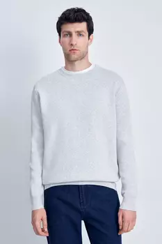 Джемпер из хлопка прямого силуэта