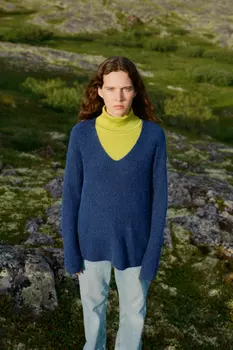 ДЖЕМПЕР ИЗ ШЕРСТИ И ПРЯЖИ АЛЬПАКИ