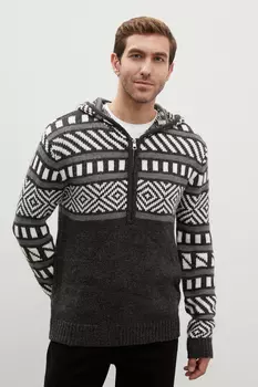 Джемпер на молнии с капюшоном