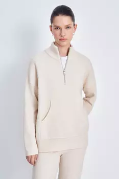 Джемпер на молнии с карманами