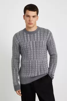 Джемпер прямого силуэта из шерсти