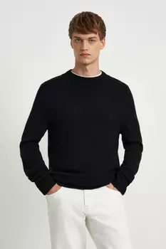 Джемпер прямого силуэта с добавлением шерсти