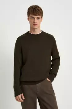 Джемпер прямого силуэта с добавлением шерсти