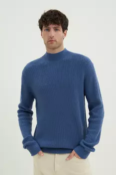 Джемпер прямого силуэта с шерстью