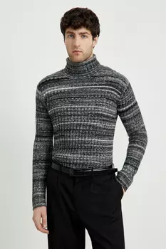 Джемпер прямого силуэта с шерстью