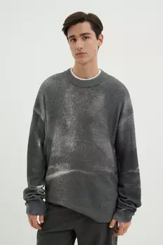 Джемпер прямого силуэта с шерстью