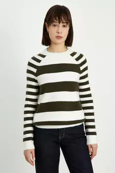 Джемпер прямого силуэта с шерстью