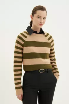 Джемпер прямого силуэта с шерстью