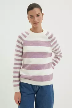 Джемпер прямого силуэта с шерстью