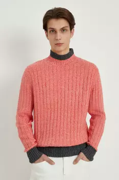 Джемпер прямого силуэта с шерстью