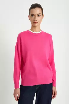 Джемпер с добавлением шерсти свободного силуэта