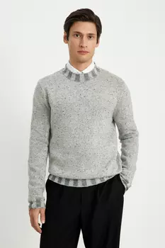 Джемпер с хлопком и шерстью