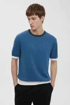 Джемпер с контрастной отделкой