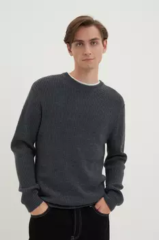 Джемпер с круглым вырезом