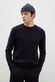 Джемпер с круглым вырезом с добавлением шерсти