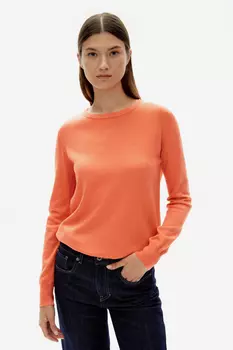 Джемпер с круглым вырезом с добавлением шерсти