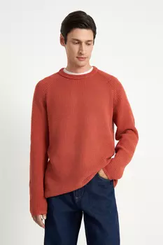 Джемпер с рукавом реглан и округлой горловиной