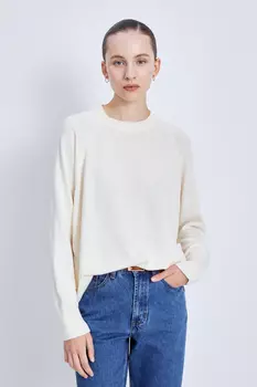 Джемпер с шерстью свободного силуэта