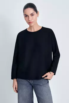 Джемпер с шерстью свободного силуэта