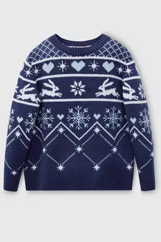 Джемпер с узором в скандинавском стиле