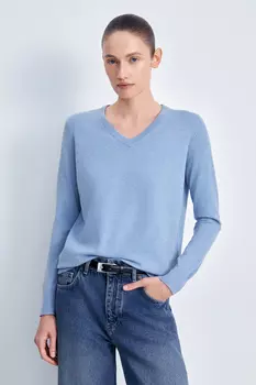 Джемпер с v-образным вырезом