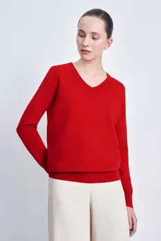 Джемпер с v-образным вырезом