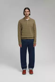 Джемпер с воротником-поло