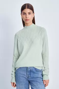 Джемпер с воротником-стойкой