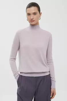 Джемпер с воротником-стойкой