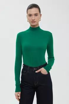 Джемпер с воротником-стойкой