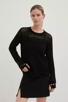 Джемпер свободного силуэта из хлопка