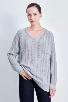 Джемпер свободного силуэта из хлопка