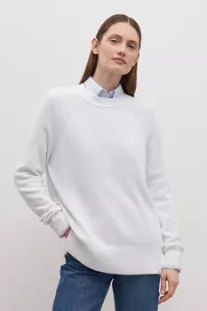 Джемпер свободного силуэта с хлопком