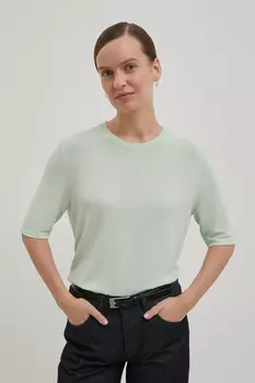 Джемпер свободного силуэта с коротким рукавом