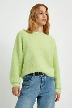 Джемпер свободного силуэта с объемными рукавами