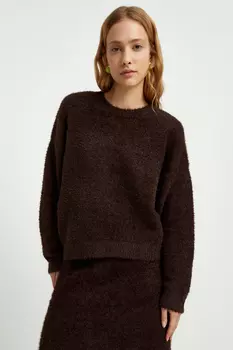 Джемпер свободного силуэта с объемными рукавами