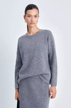 Джемпер свободного силуэта с округлой горловиной