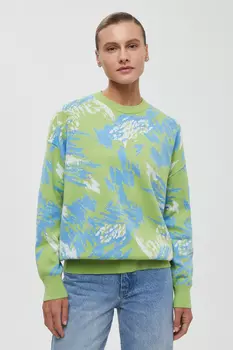 Джемпер свободного силуэта с принтом